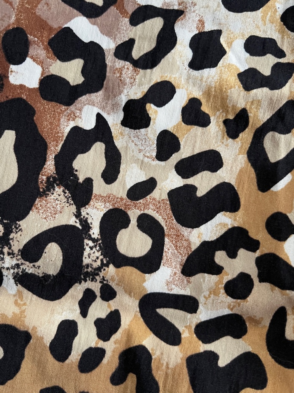 IMAN Leopard Print summer pants in Tan, Brown & Black - Picture 8 of 10